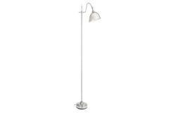 Heart of House Tamworth Satin Nickel Floor Lamp - Chrome.